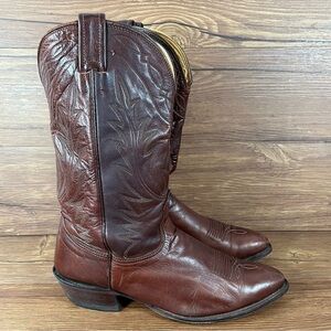 Nocona | Shoes | Nocona Cowboy Boots Mens 9b Brown White  display picture 1